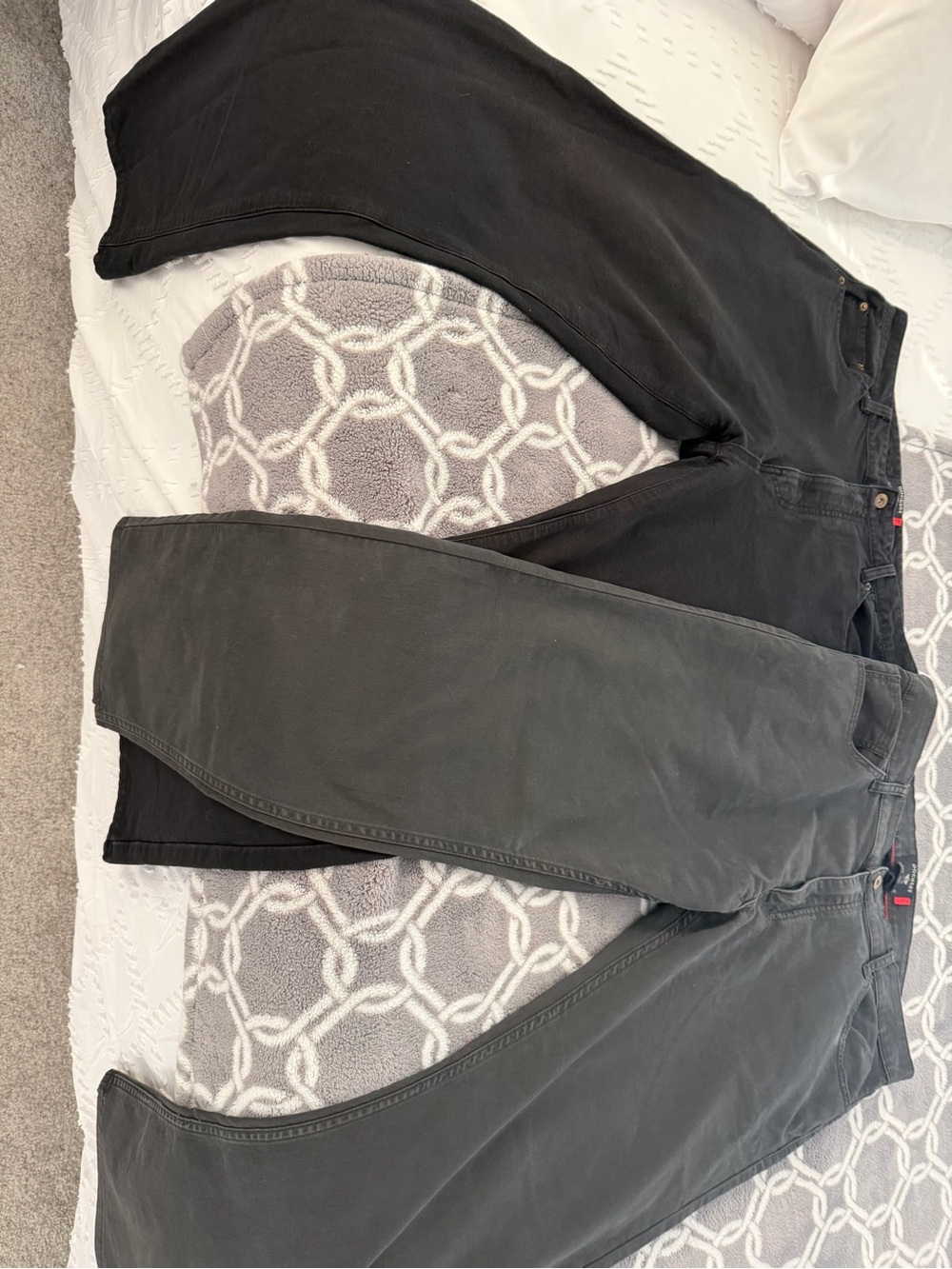 Dockers Casual Pants Bundle - Black and Charcoal